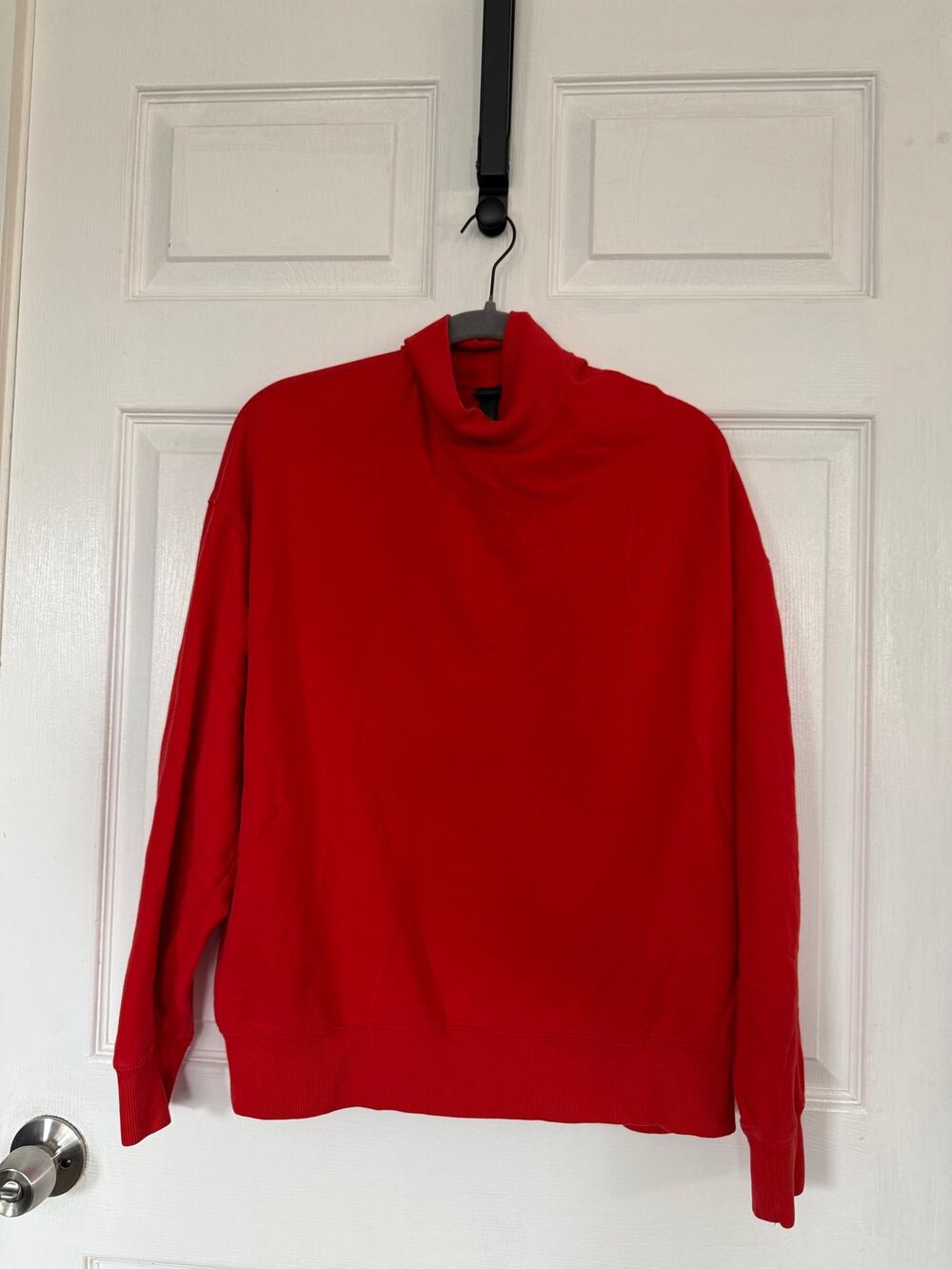 Wild Fable Cozy Oversized Mock Neck Sweatshirt - Vibrant Red